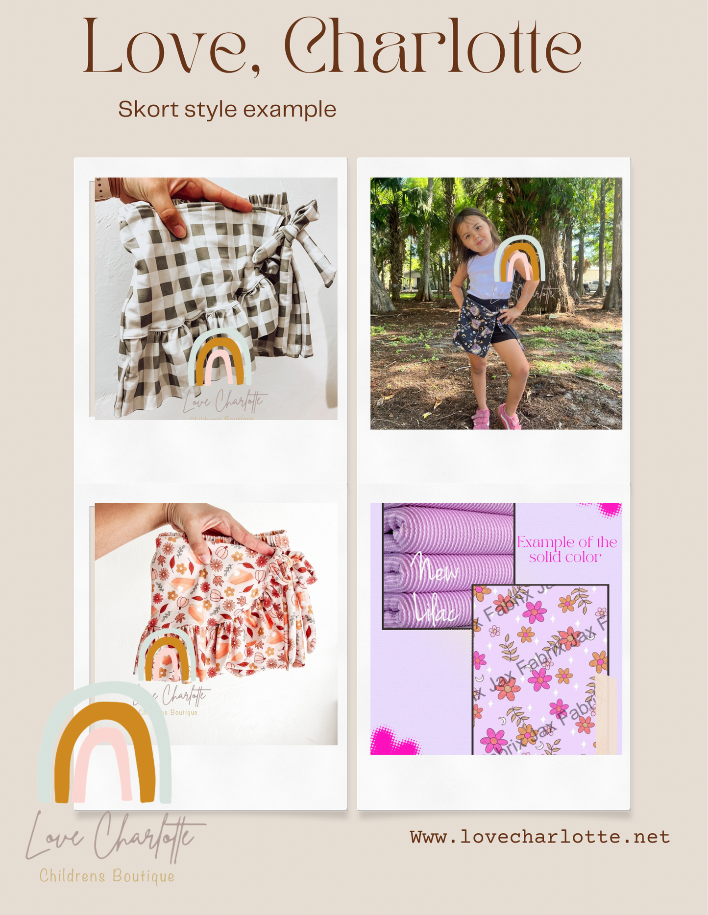 Flower ginger Skort