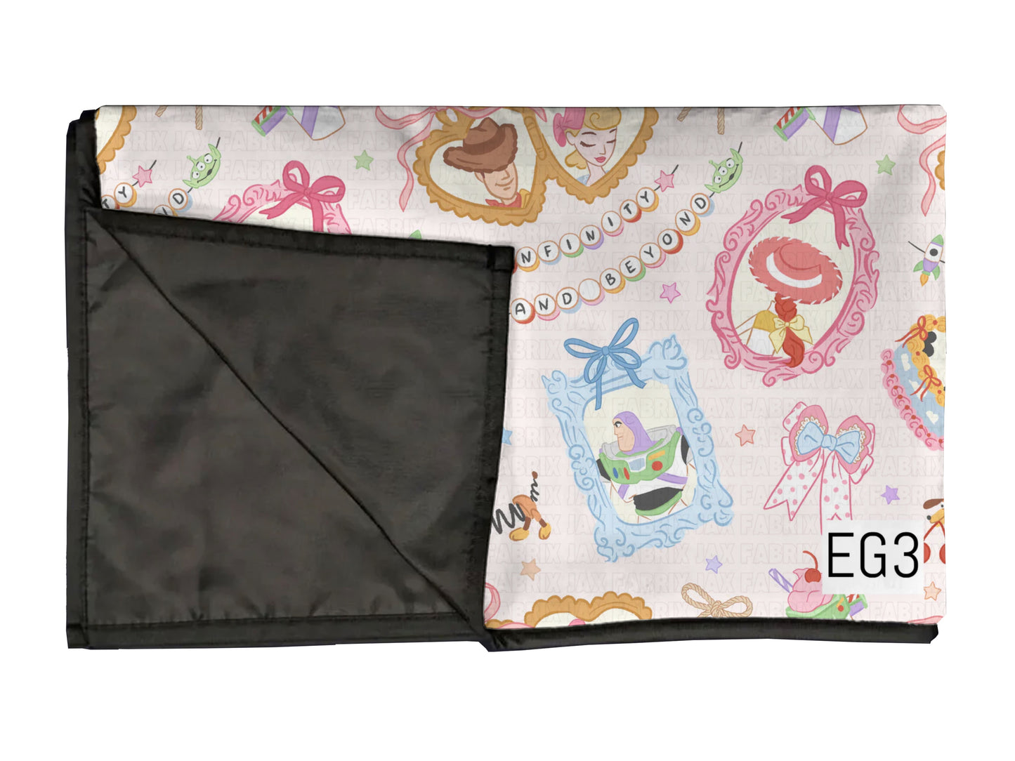Toys playmat, swaddle, and blanket
