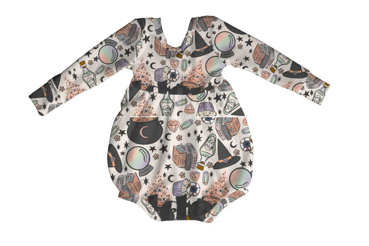 Witches brew bubble romper