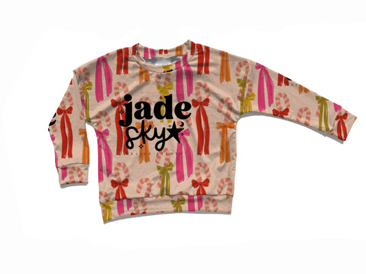 Candy cane Dolman top