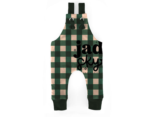 Plaid Overalls ( pant length option in listing)