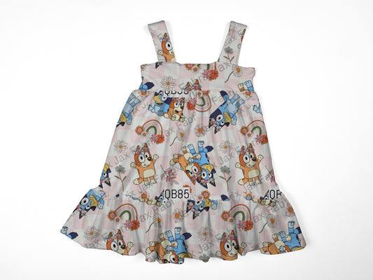 Rainbow check ivy dress