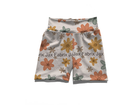 Flower biker shorts