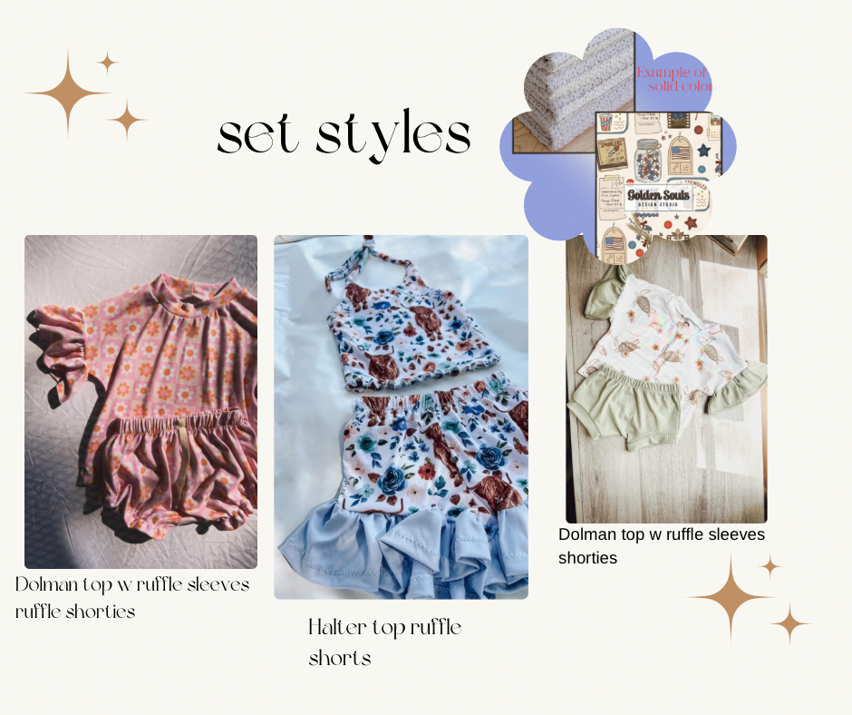 Vintage America ￼set ( style options in the listing )