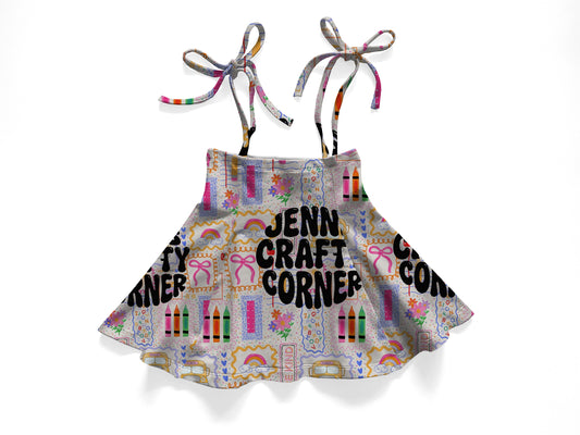 Crafty   tie skirt