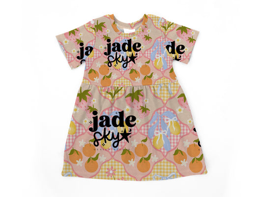 Fruit swirl Bell dress