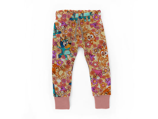 Orange flower Joggers