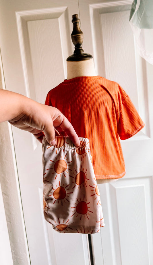 Boxy t and boy shorts