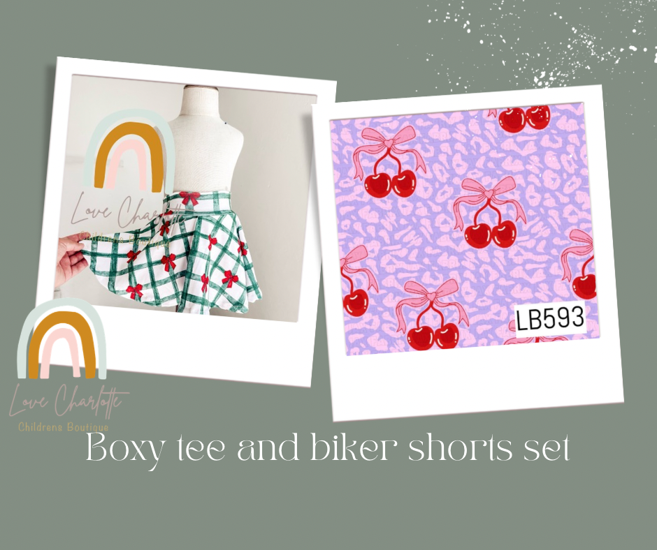 Cherry  Skirted bummie