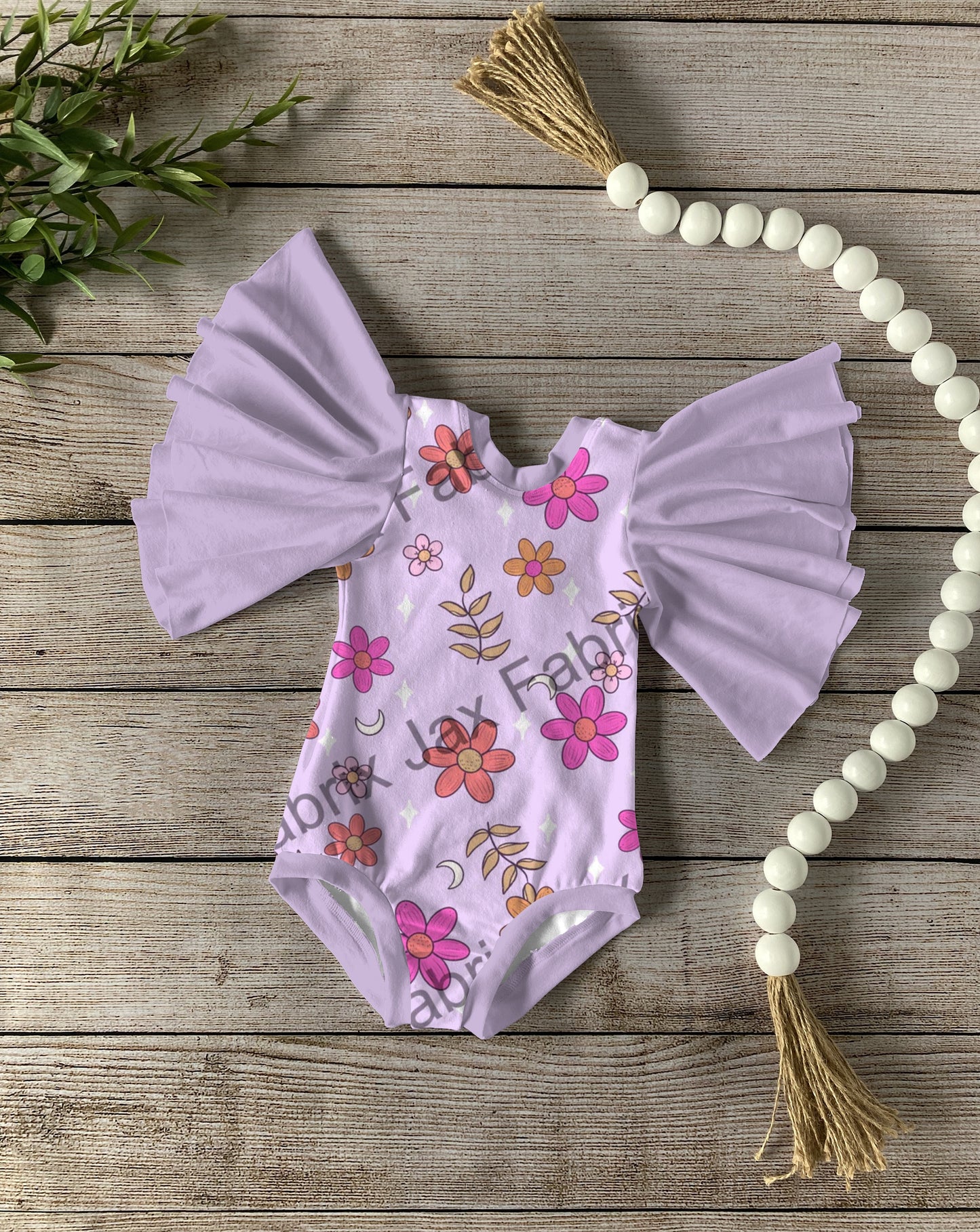 Flowers circle sleeve leo