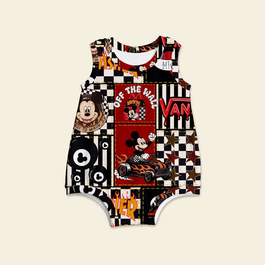 Race mouse oversized romper