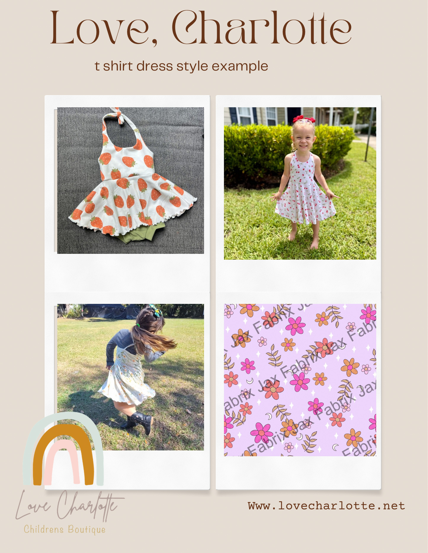 Flowers  brielle ( romper or dress) (Copy)