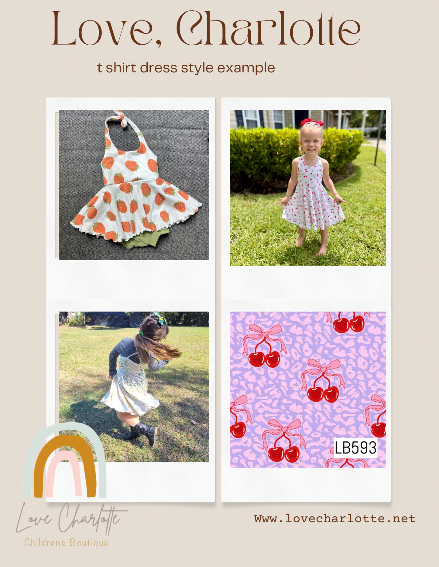 Cherry brielle ( romper or dress)