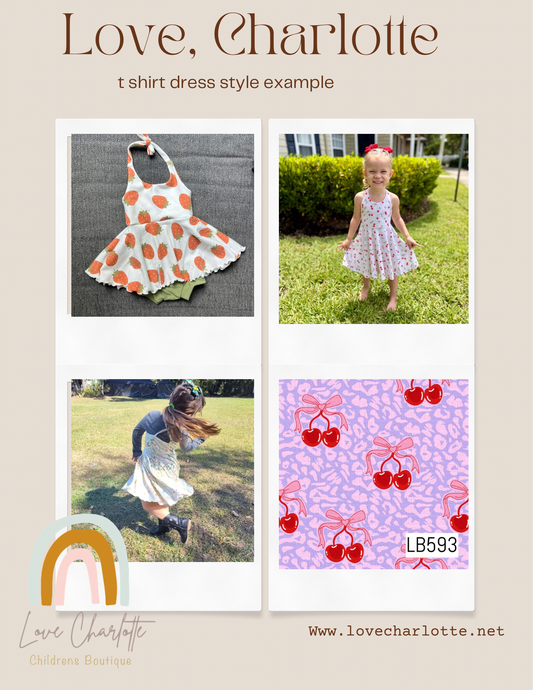 Cherry brielle ( romper or dress)